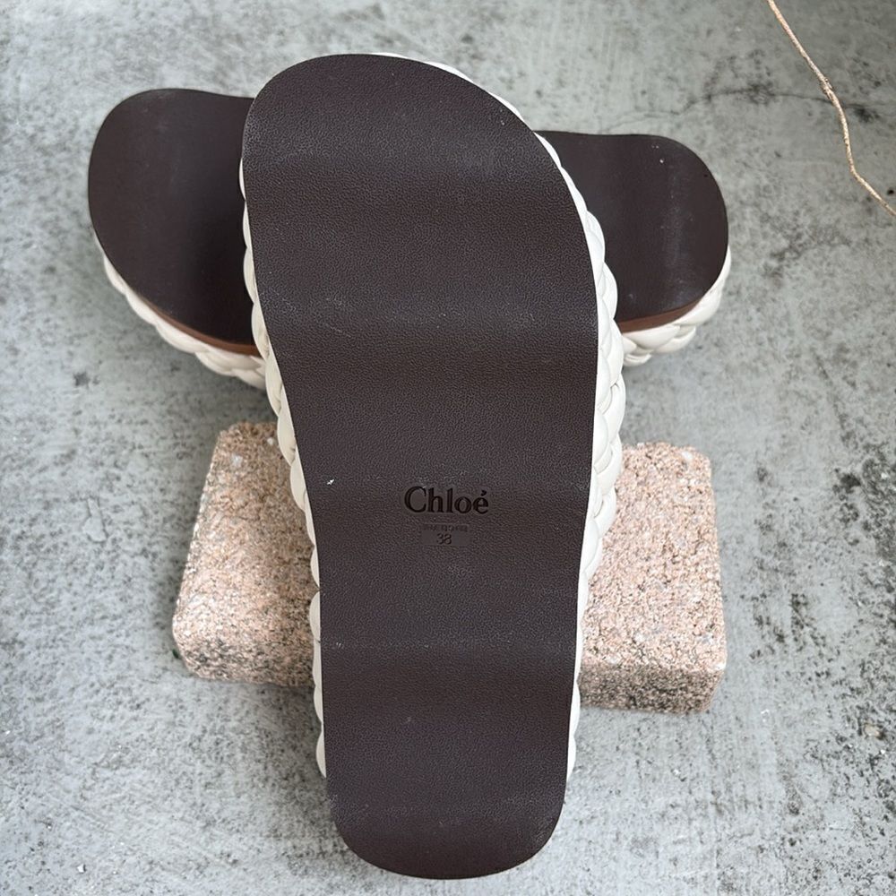 Chloe braided wavy slide sandals - Picture 7 of 9
